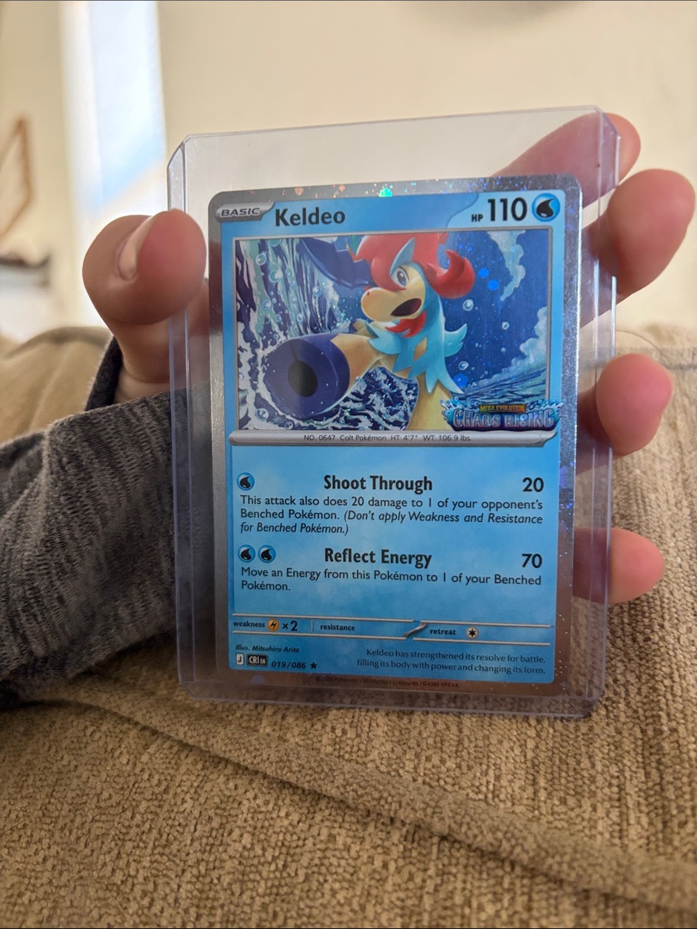 Pokémon TCG Keldeo Holo Rare 019/086 – XY BREAKpoint Brand New